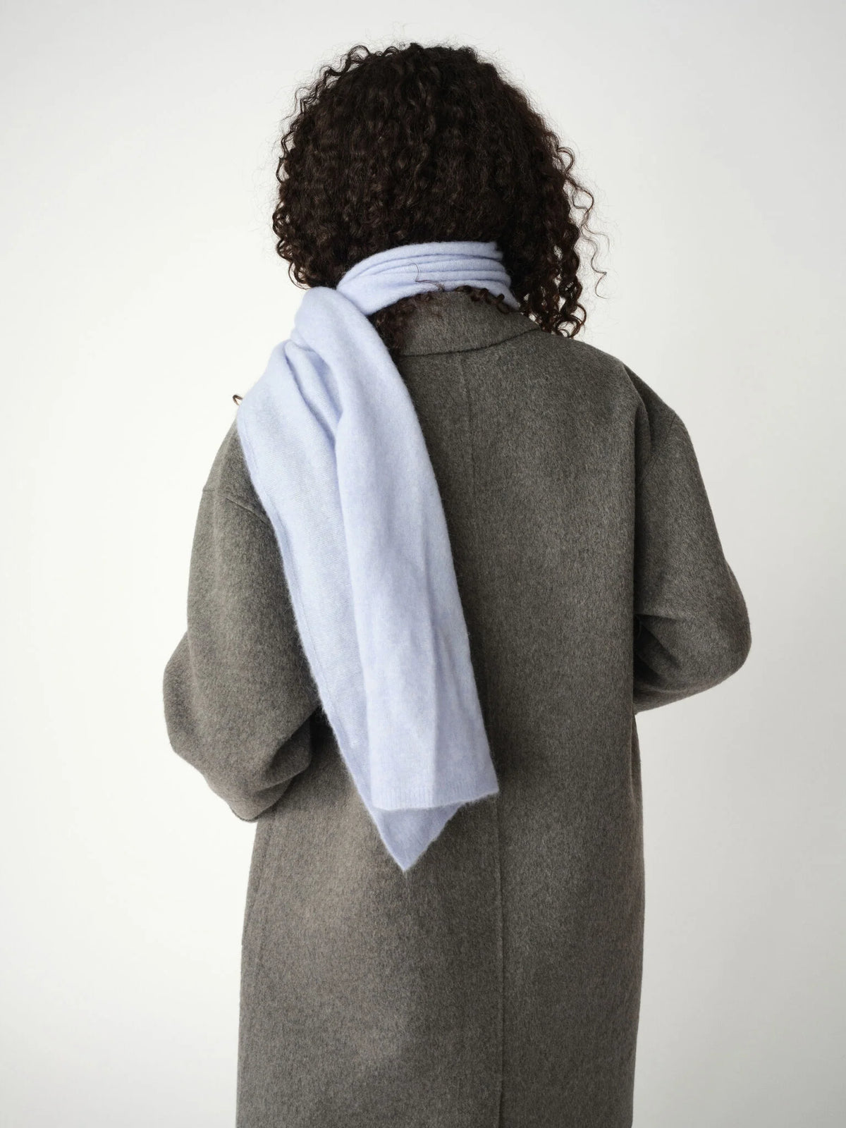 Mos Mosh Mape Knit Blue Scarf