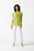 Joseph Ribkoff Key Lime Georgette Fit and Flare Layered Top