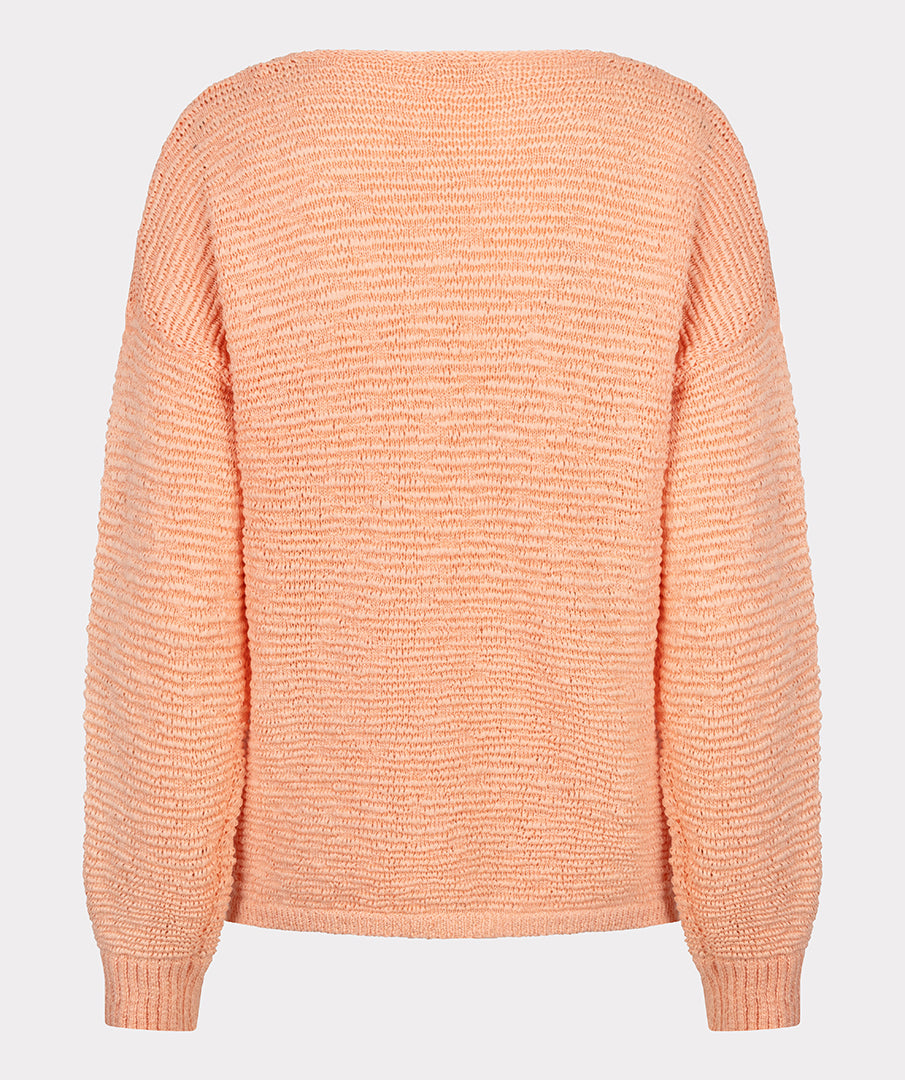 Esqualo Sweater Beige Light Weight V-Neck Sweater