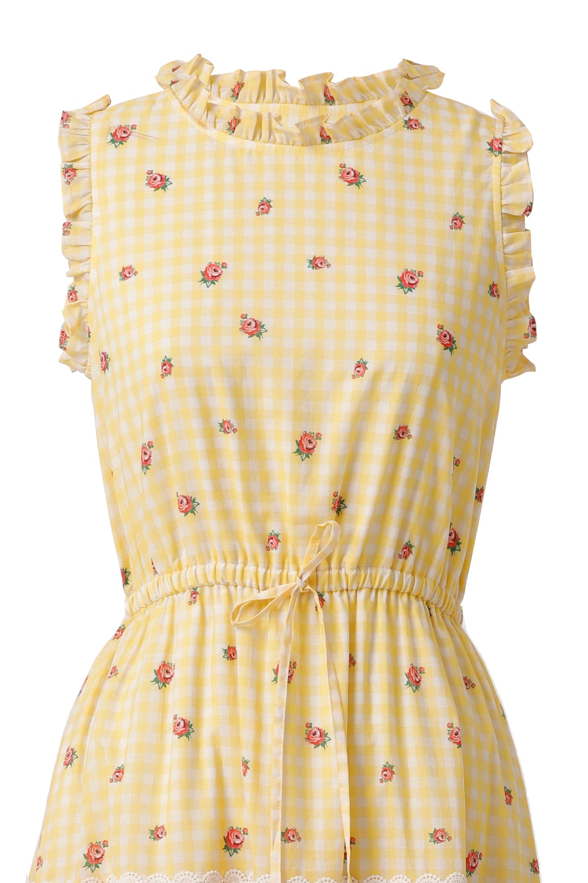 Emily Lovelock Veiled Rose Rachel Mixed Print Dress