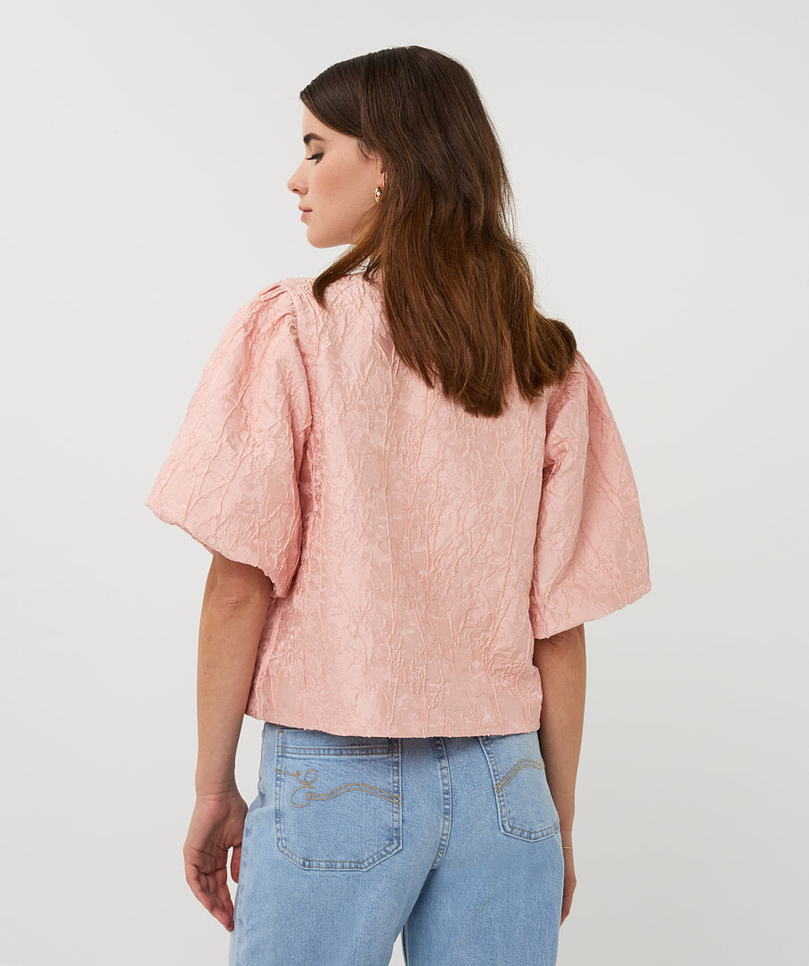 Esqualo Rose Baloon Sleeve Bolero Style Jacket
