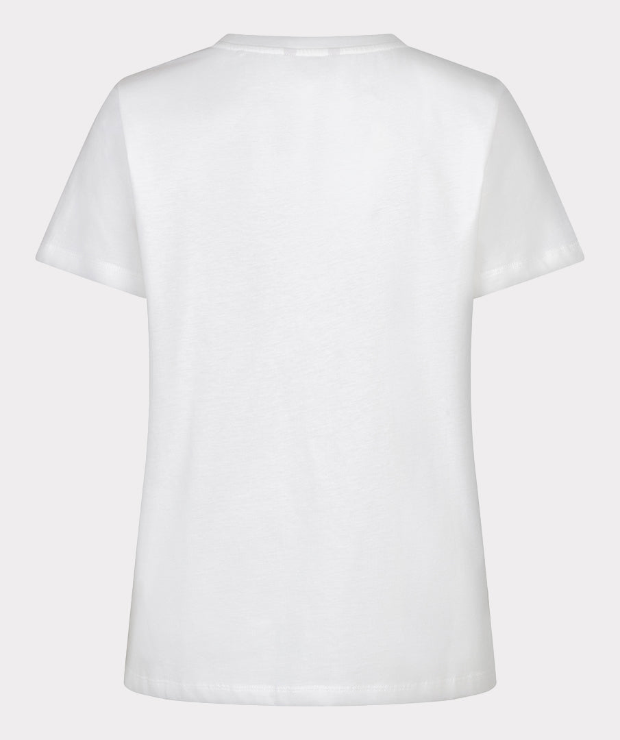 Esqualo T-Shirt 'Paris' - Off-White/Rose
