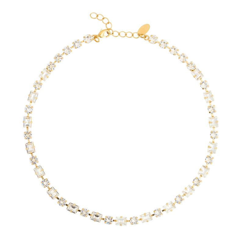 Caroline Svedbom Diora Statement Necklace Crystal