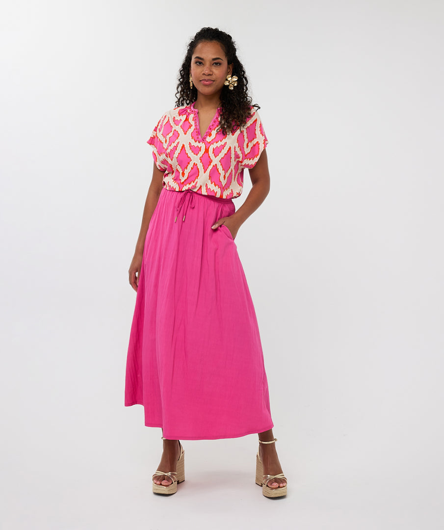 Esqualo V Neck Multicolored Top