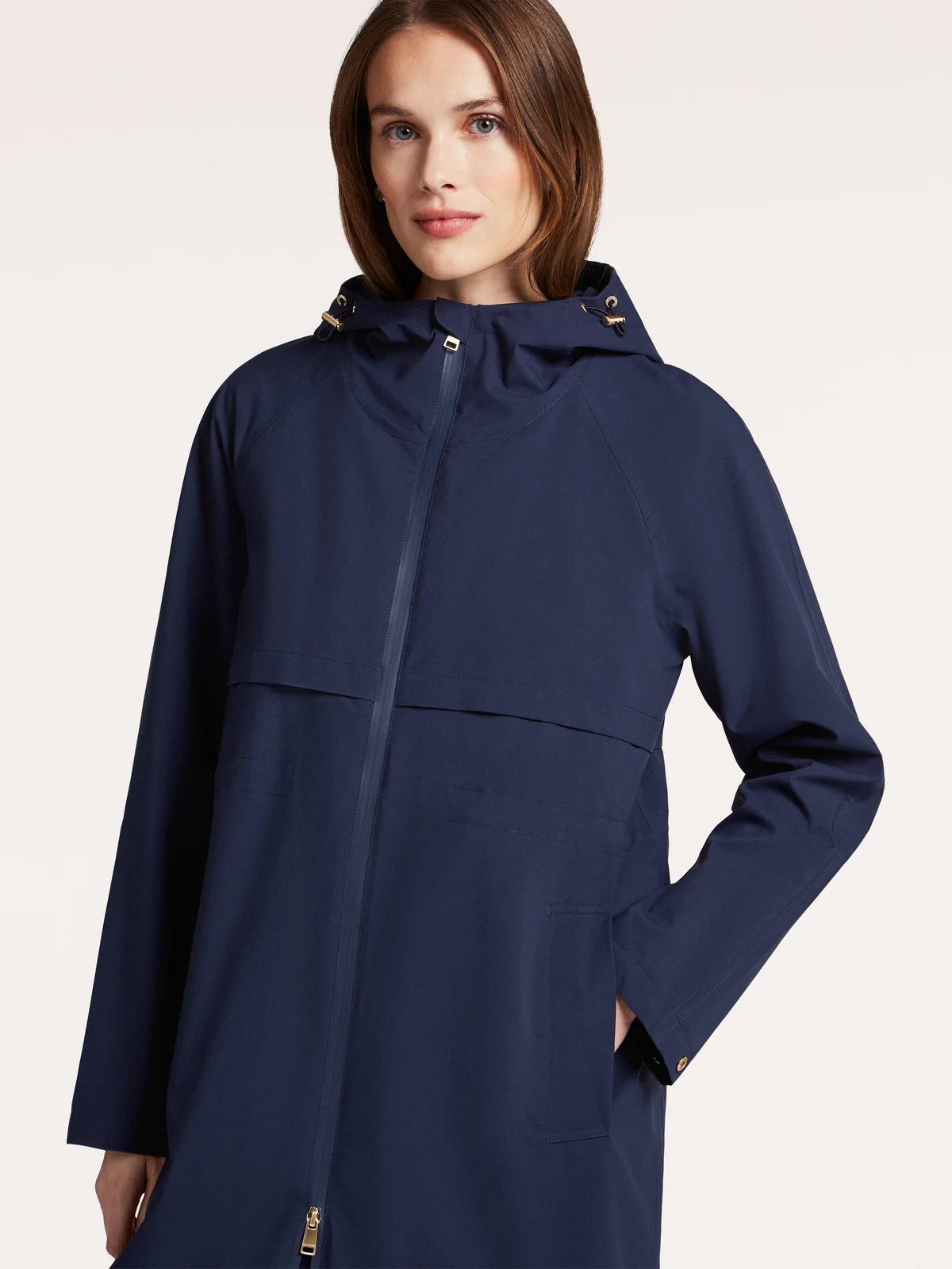 Beaumont Night Blue Ferny Raincoat