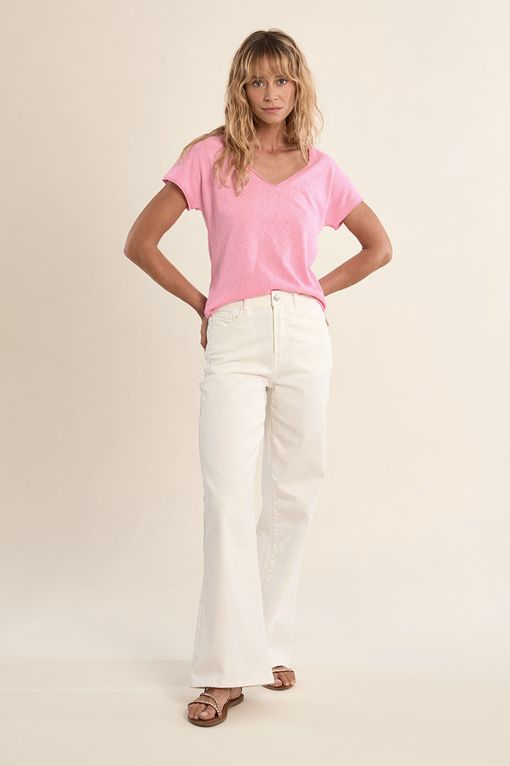 Molly Bracken Rose V Neck T-Shirt
