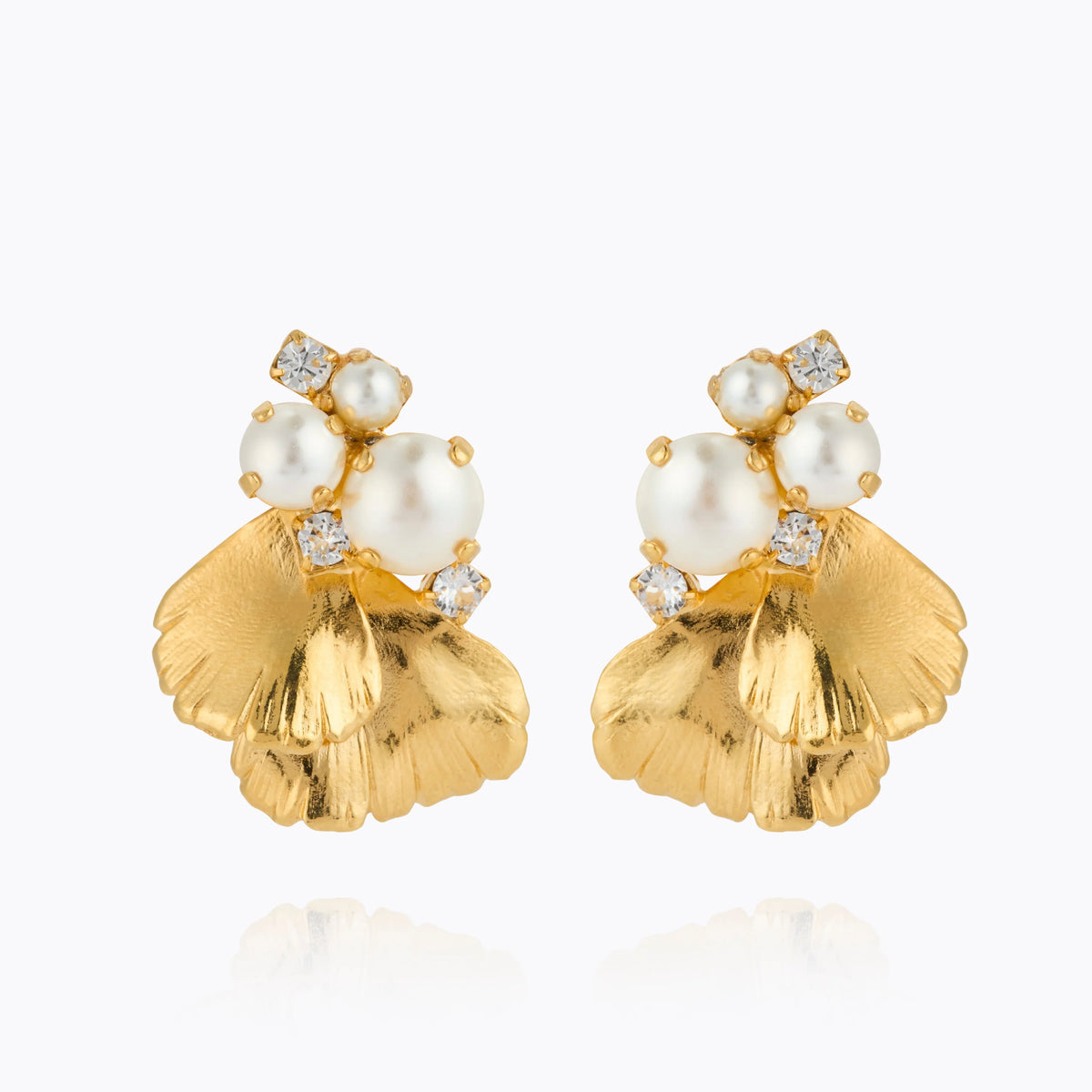 Caroline Svedbom Lumi Pearl Earrings Gold
