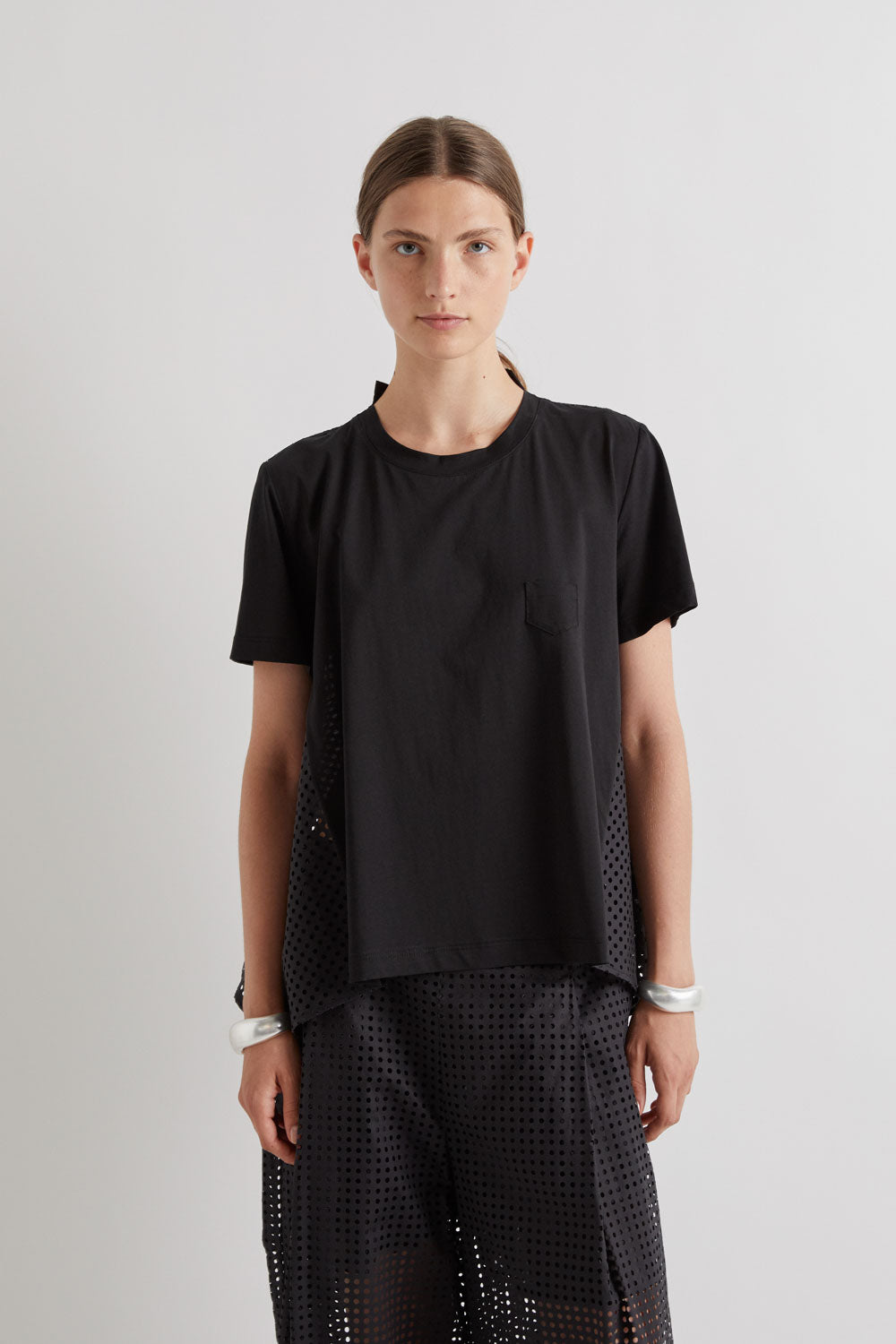 MeiMeiJ Black Perforated Top