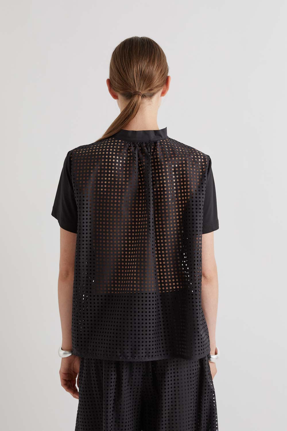 MeiMeiJ Black Perforated Top