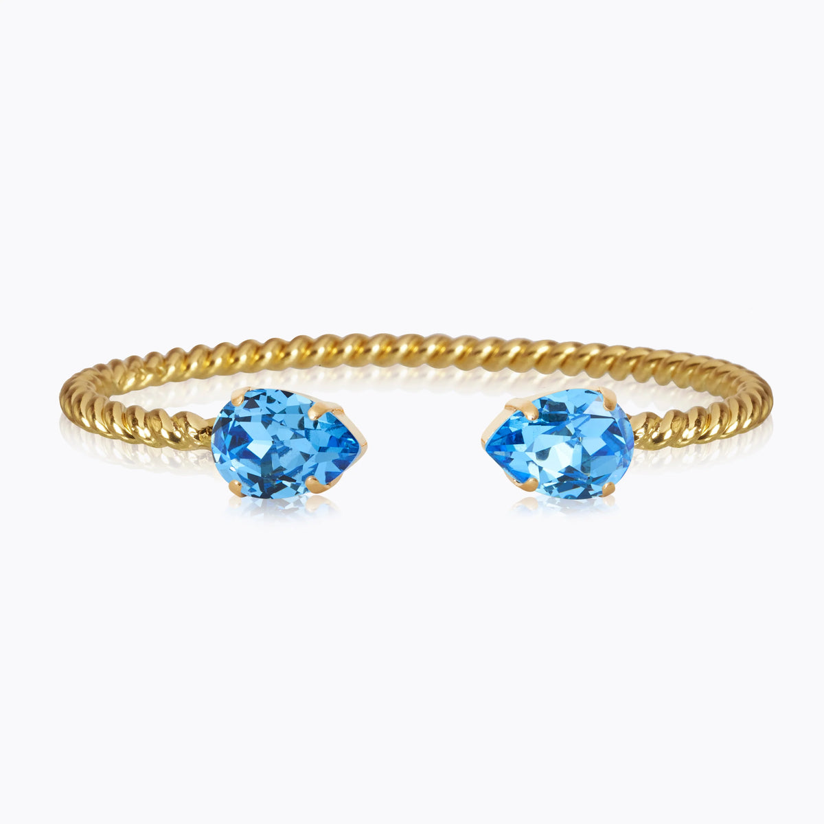 Caroline Svedbom Mini Drop Bracelet Ice Blue Gold