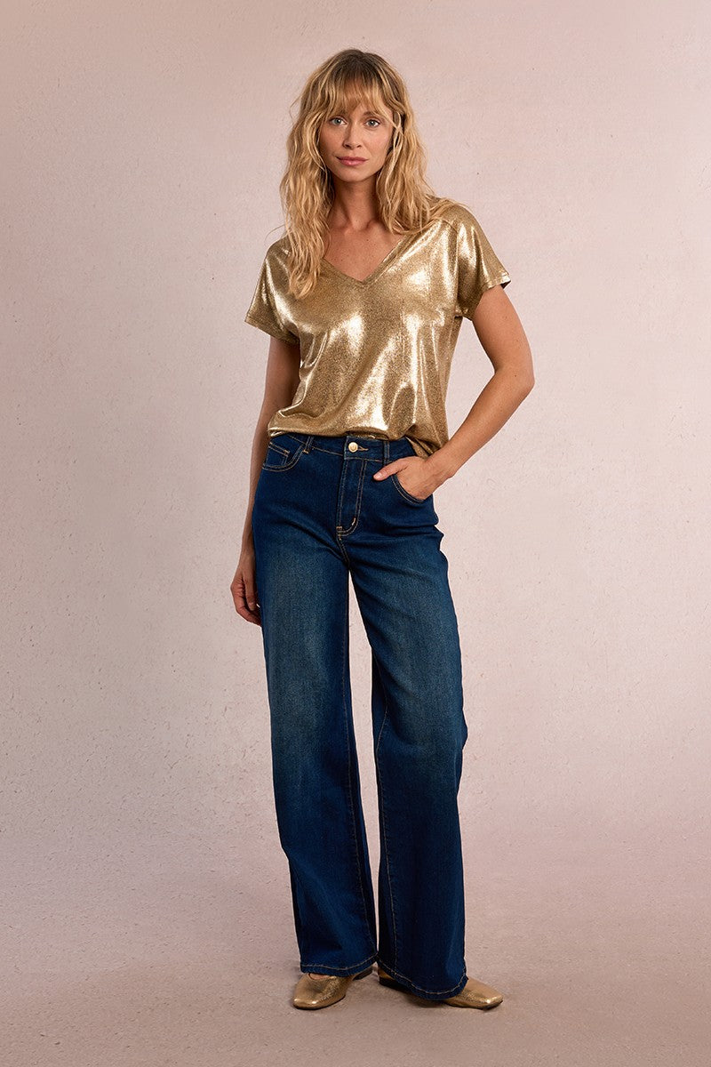 Molly Bracken Gold Straight T-Shirt