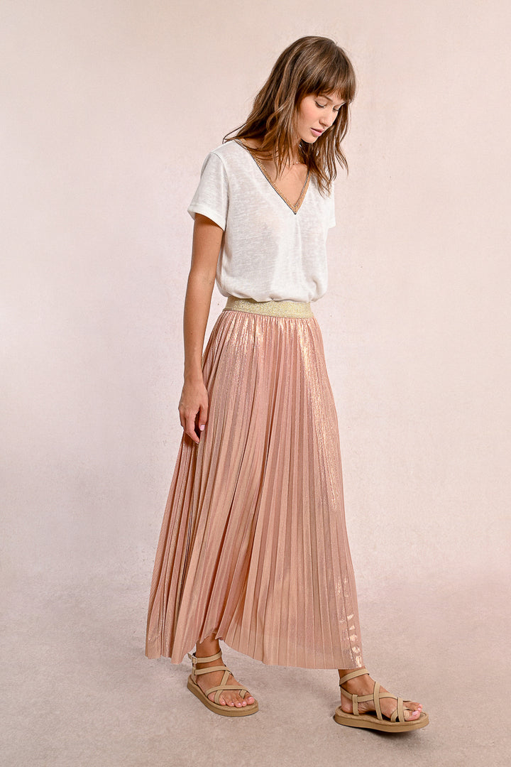 Molly Bracken Light Pink Knitted_Skirt