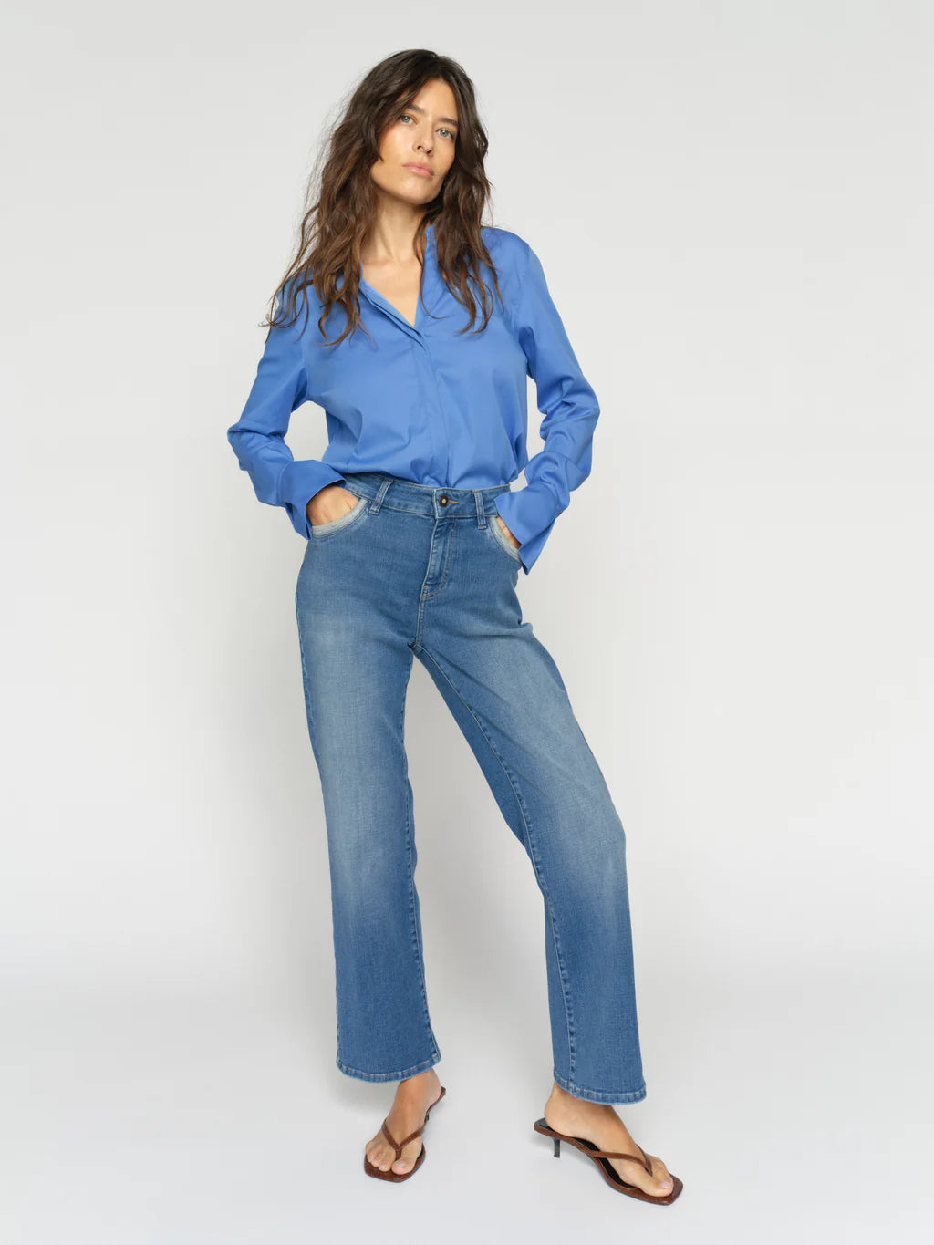 Mos Mosh Mid Blue Cecila Perla Jeans
