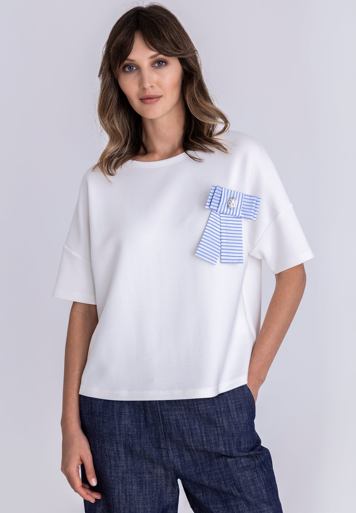Tuzzi T.Shirt With Decorative Bow