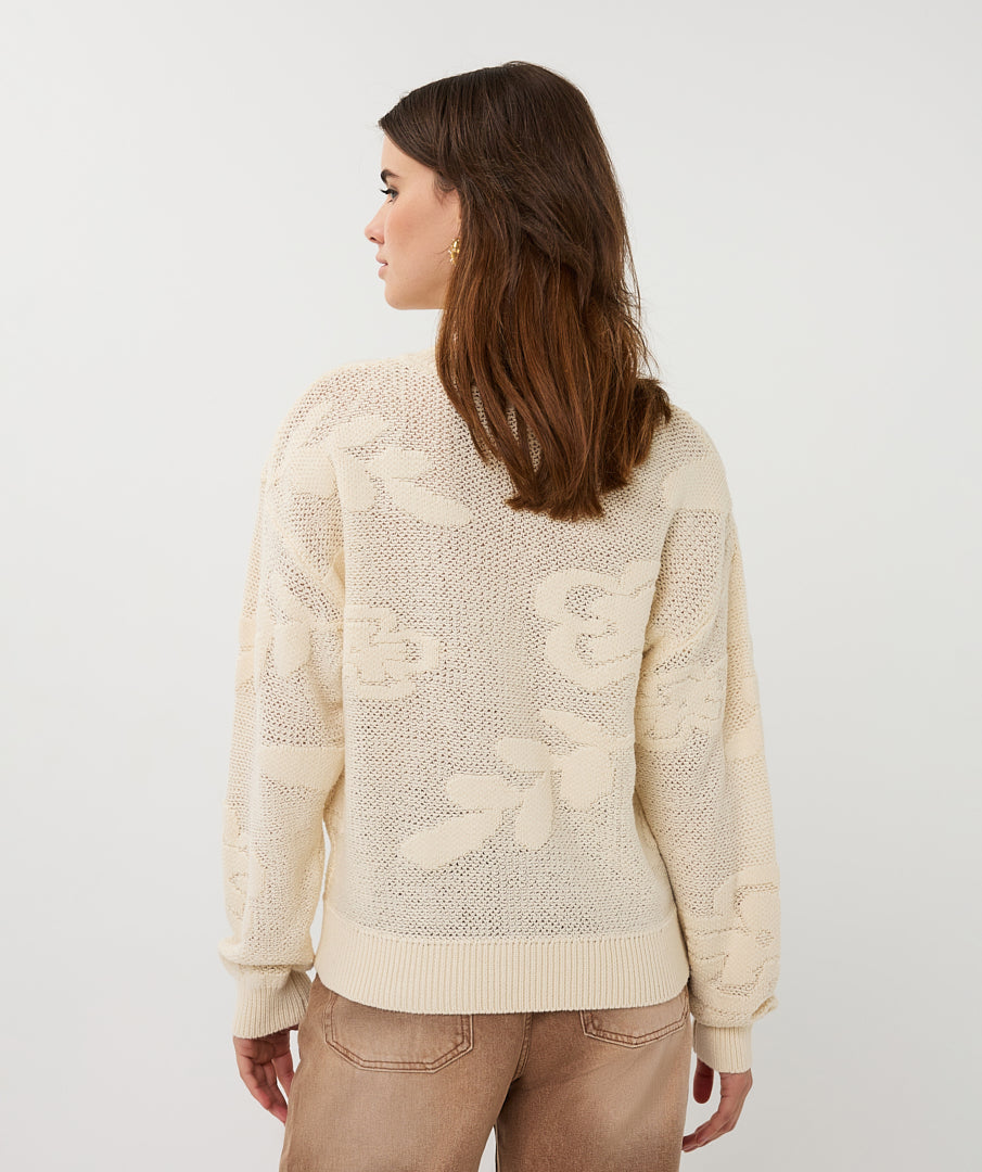 Esqualo Sweater Daisy Knitted Sweaster - Cream