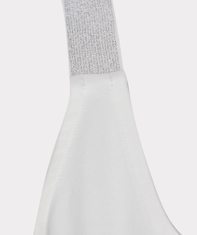 Esqualo White Cami With Lurex Straps