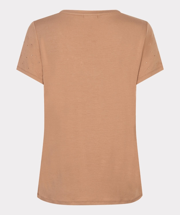 Esqualo V/Neck Stones Cappuccino T-shirt