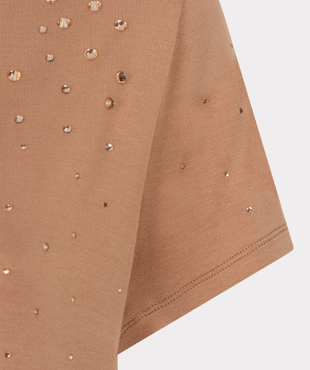 Esqualo V/Neck Stones Cappuccino T-shirt