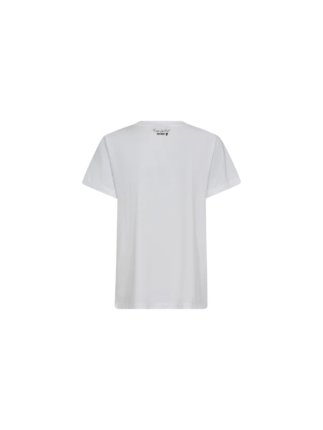 Mos Mosh White Dala V-SS Basic Tee