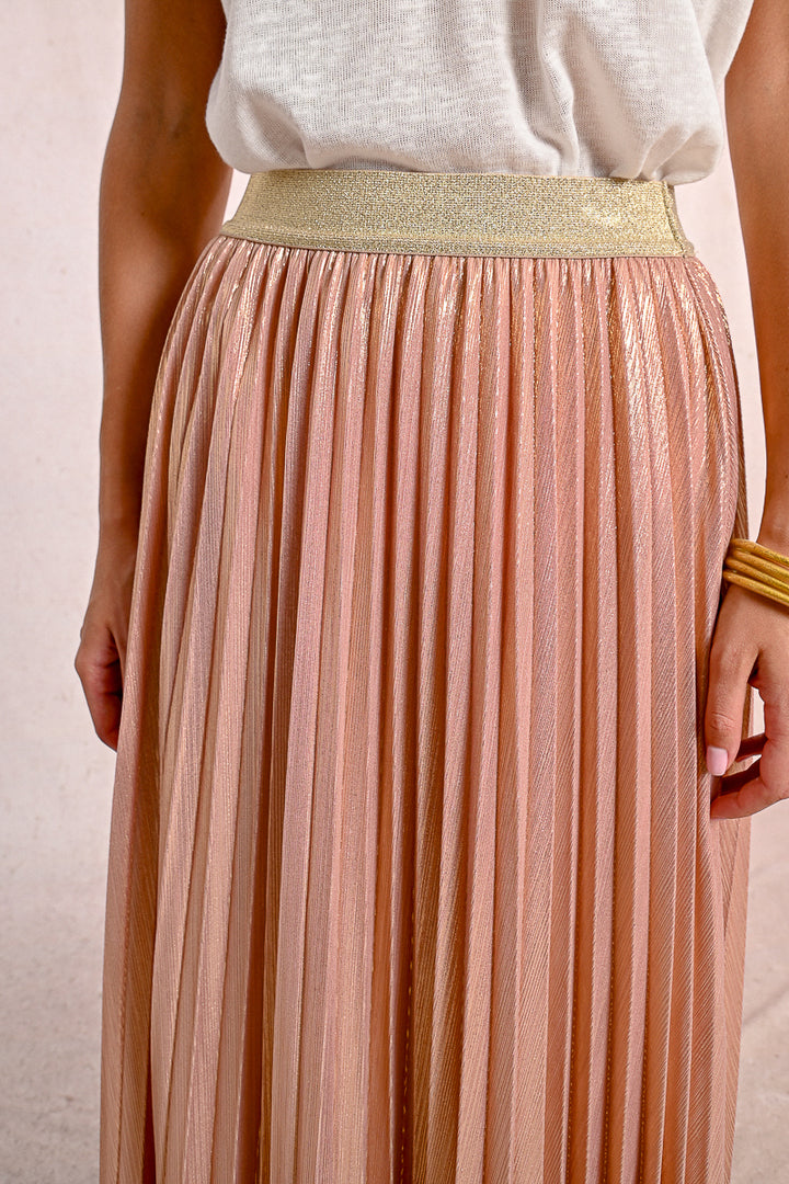 Molly Bracken Light Pink Ladies Knitted Skirt