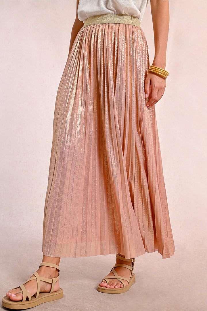 Molly Bracken Light Pink Ladies Knitted Skirt