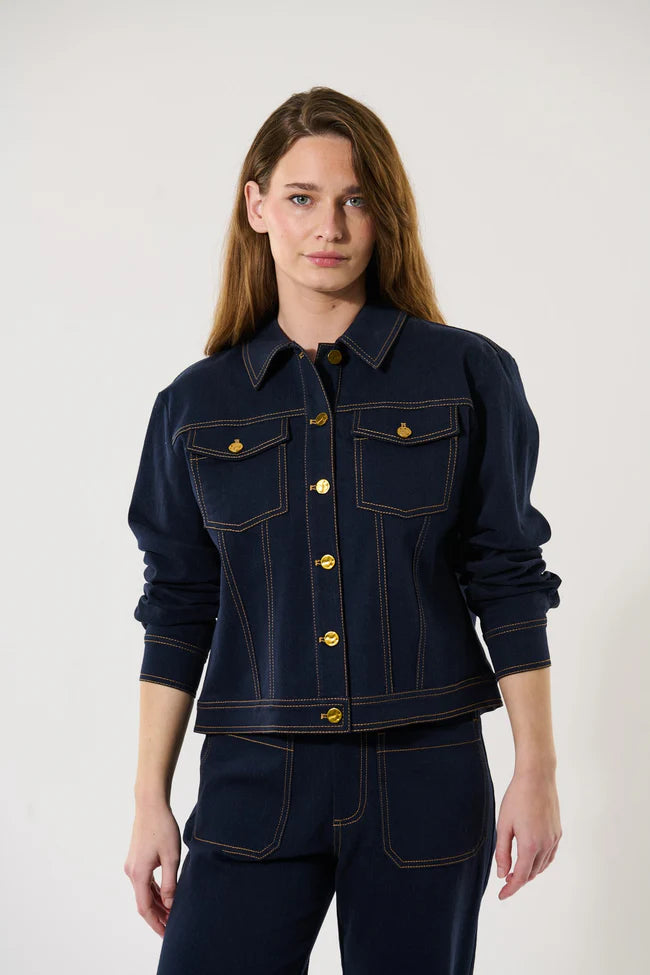 Dea Kudibal Muriel Denim Jacket With Bows