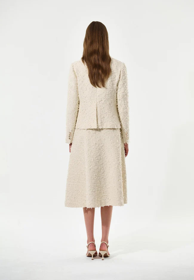 Dea Kudibal Martine Cream Boucle Blazer With Pockets