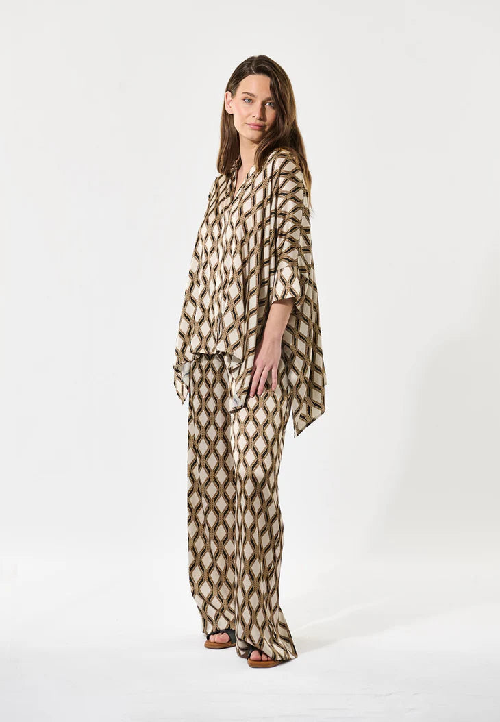 Dea Kudibal Mandy-Brilliant Stand Collar Silk Blouse