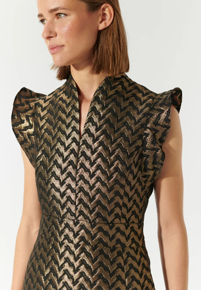Dea Kudibal Serpentine Black/Gold Dress