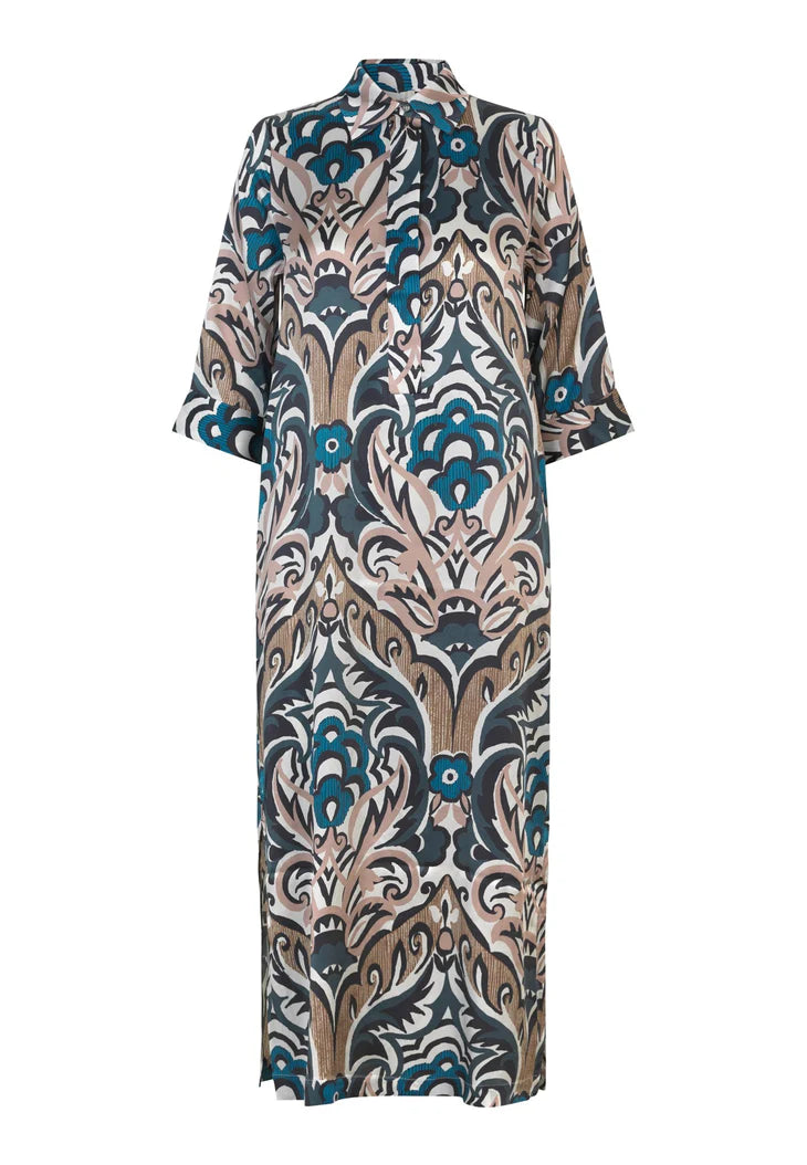 Dea Kudibal Stretch Silk Hermine Shirt Dress - Artistic Blush