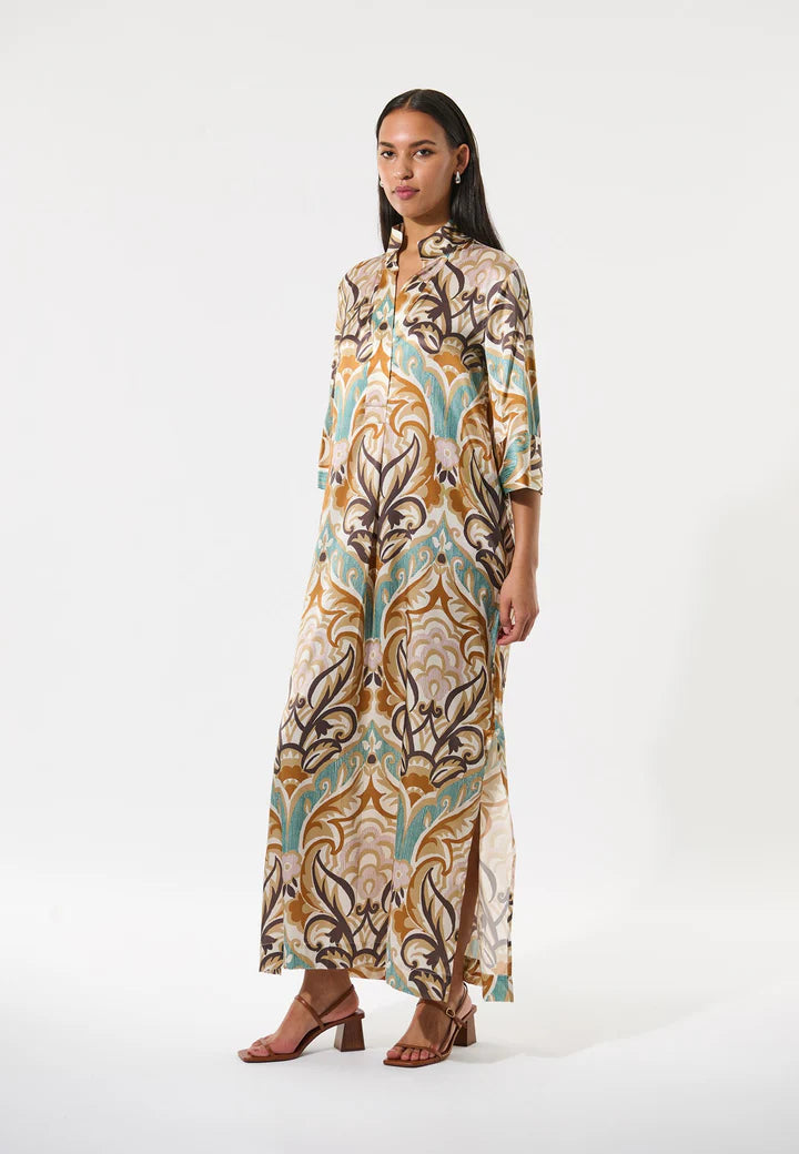 Dea Kudibal Stretch Silk Helga Kimono Dress - Artistic Spice