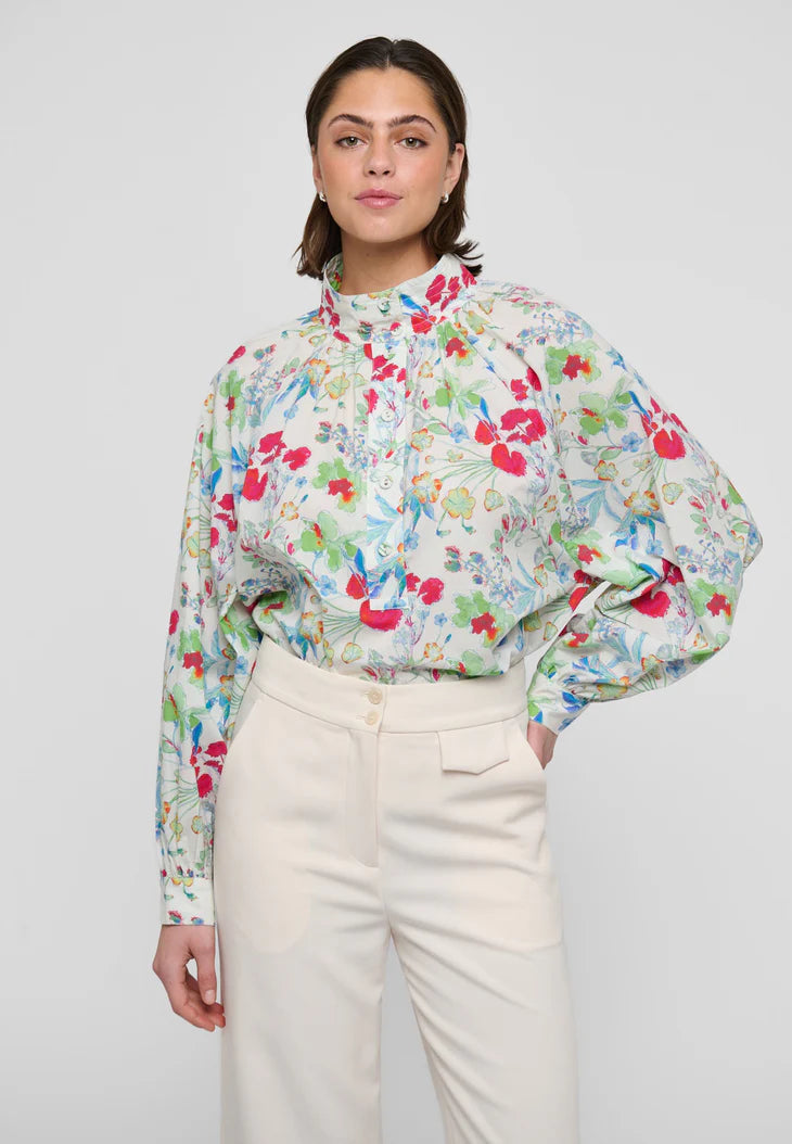 Dea Kudibal Nicola Shirt Fleurette Leche With Sleeve Detail