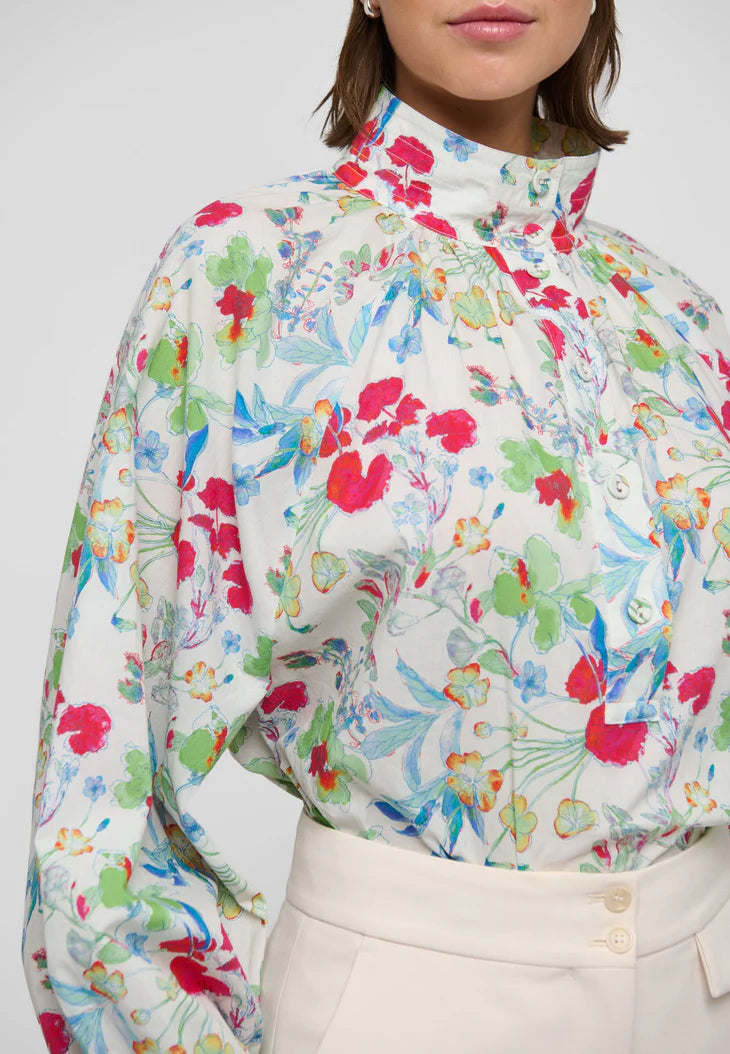 Dea Kudibal Nicola Shirt Fleurette Leche With Sleeve Detail