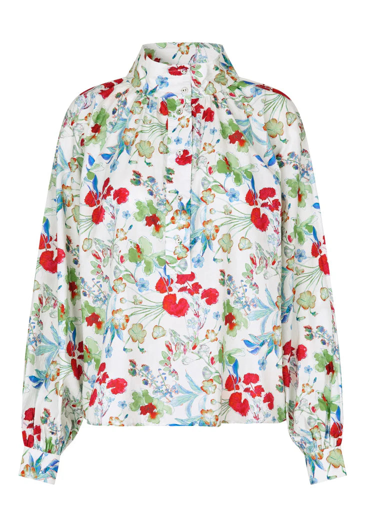 Dea Kudibal Nicola Shirt Fleurette Leche With Sleeve Detail