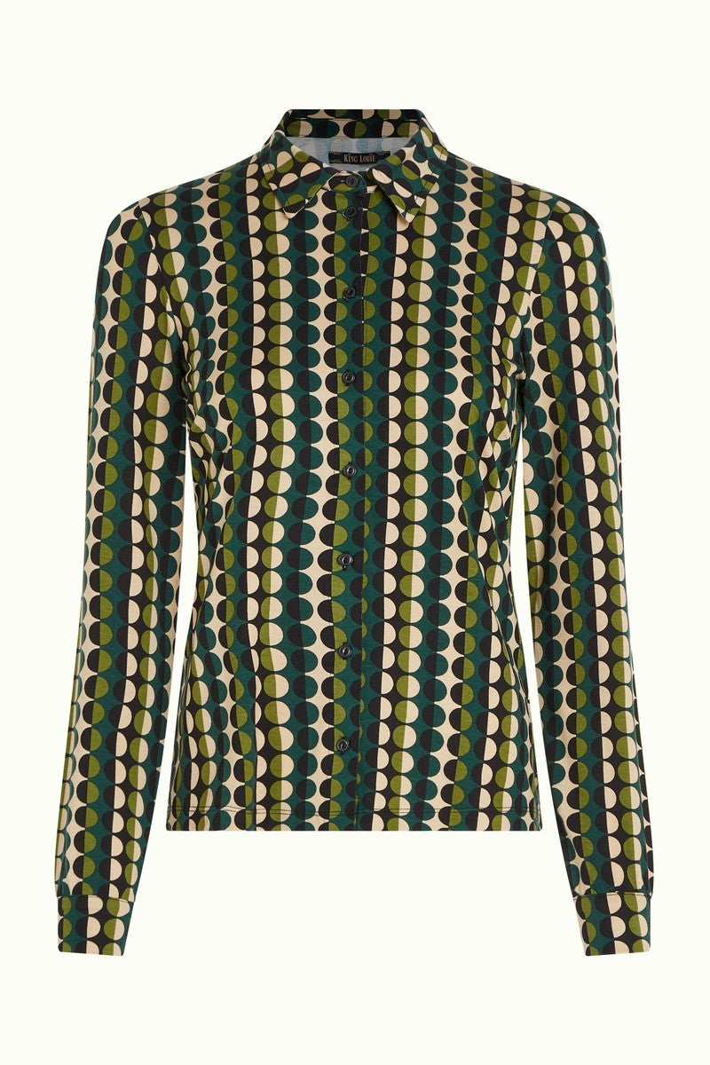 KING LOUIE Pine Green Quincy Blouse