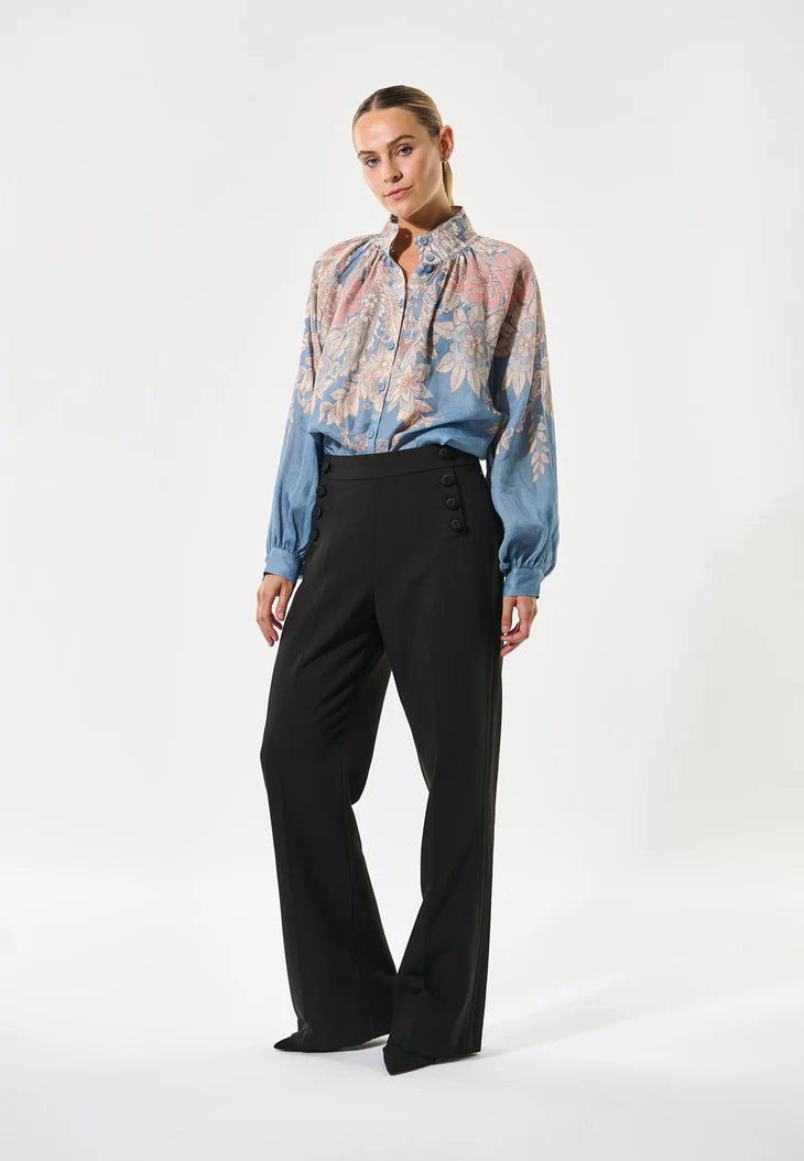 Dea Kudibal Nita Linen Elko Blue Blouse