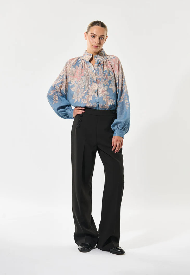 Dea Kudibal Nita Linen Elko Blue Blouse