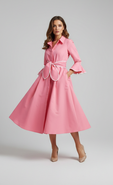 Moskada Pink Vestido Luarco Dress