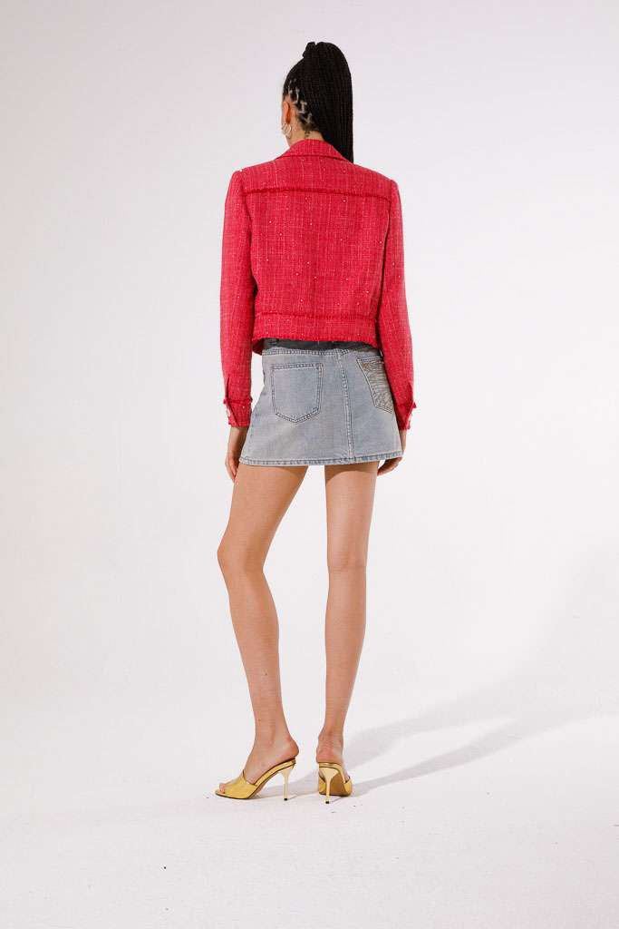 GoaGoa Leska Hot Pink Chanel Like Tweed Jacket