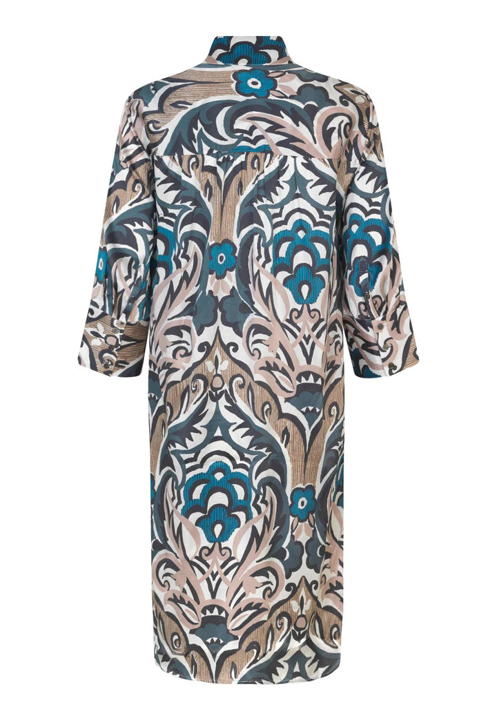 Dea Kudibal Stretch Silk Kamille Shirt Dress - Artistic Blush