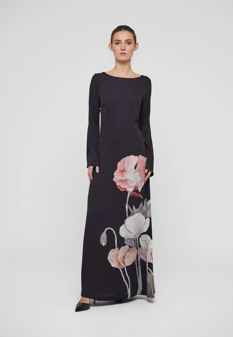 Dea Kudibal Nicole Reverie Berry Dress With Boat Neck