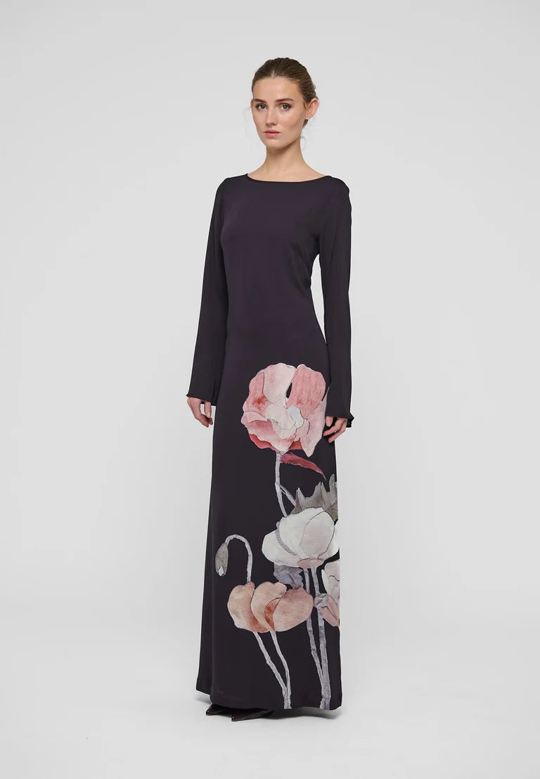 Dea Kudibal Nicole Reverie Berry Dress With Boat Neck