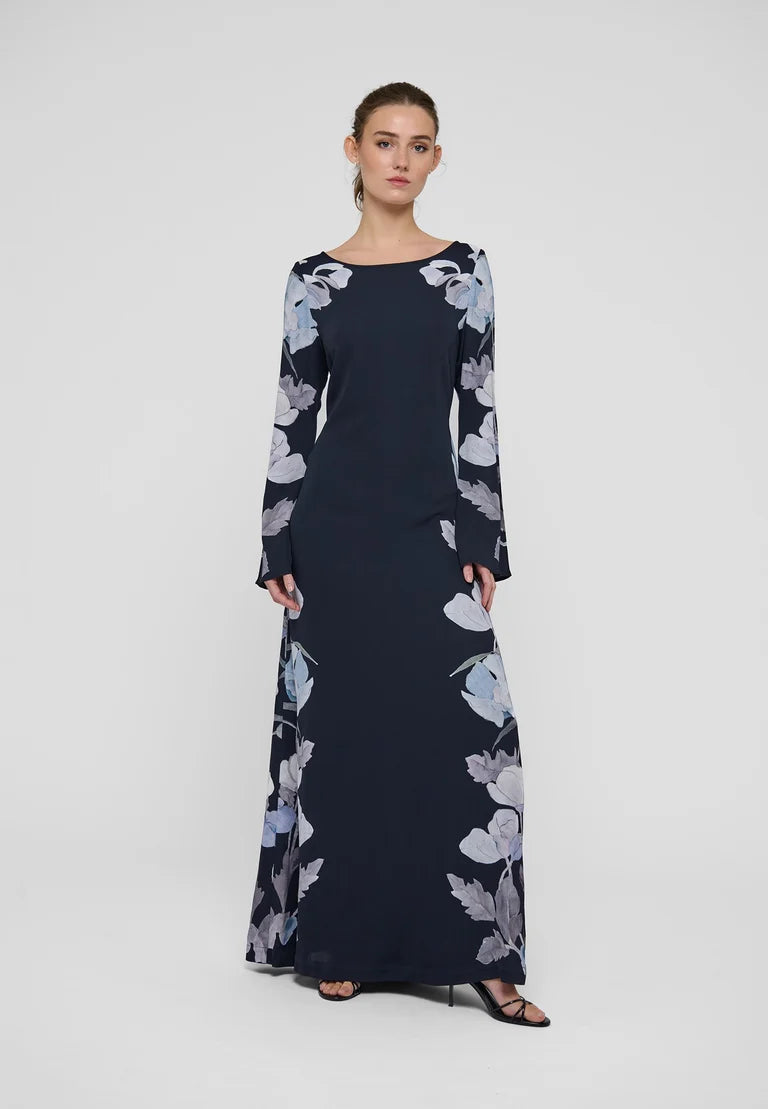Dea Kudibal Nicole Reverie Midnight Dress With Boat Neck