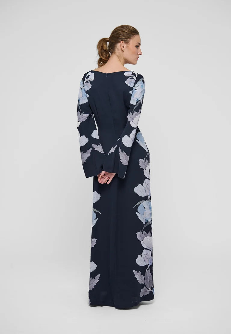Dea Kudibal Nicole Reverie Midnight Dress With Boat Neck