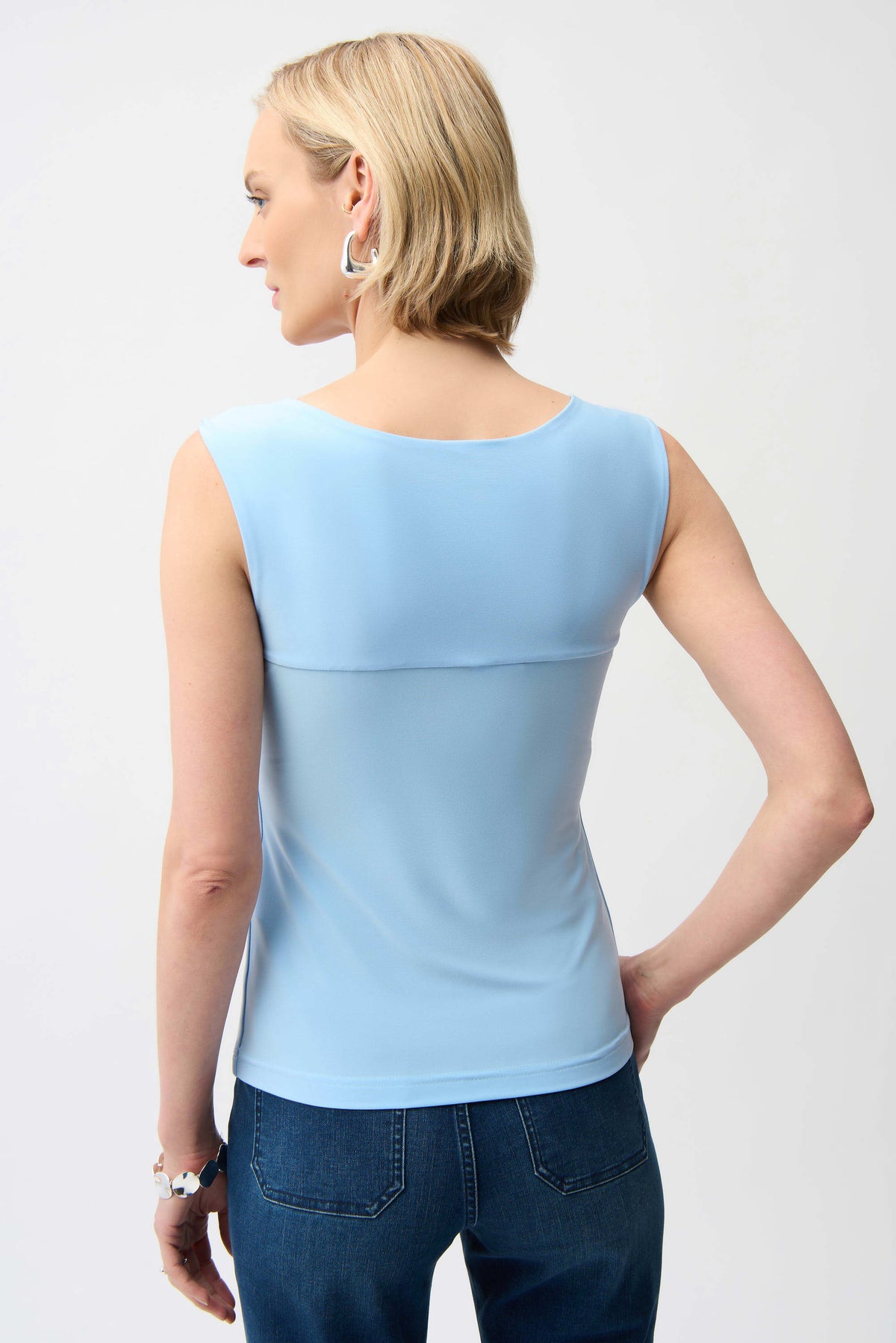 Joseph Ribkoff Sky Blue Classic Square Neck Cami