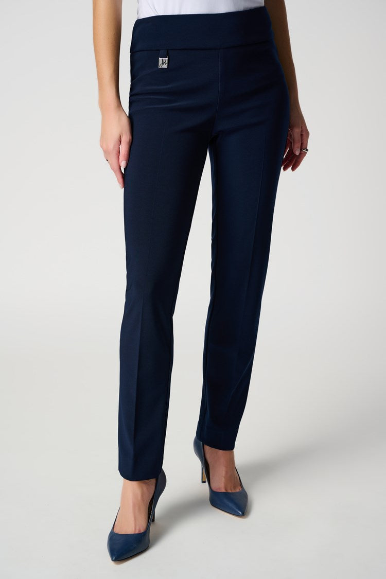 Essential Joseph Ribkoff Navy Side Slit Detailed Trousers