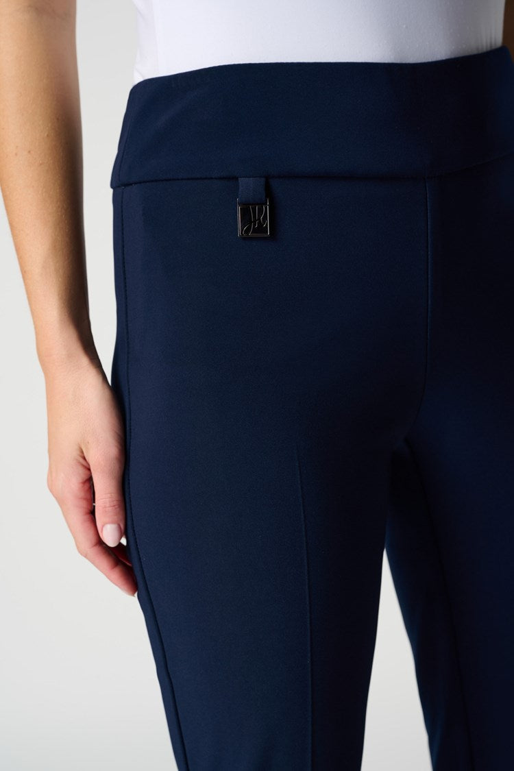 Essential Joseph Ribkoff Navy Side Slit Detailed Trousers