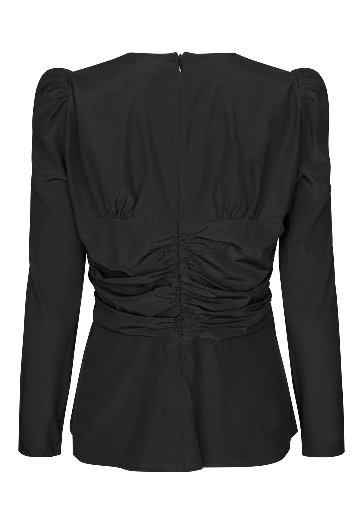 Dea Kudibal Afia Black Shirt With Gathering At Waist