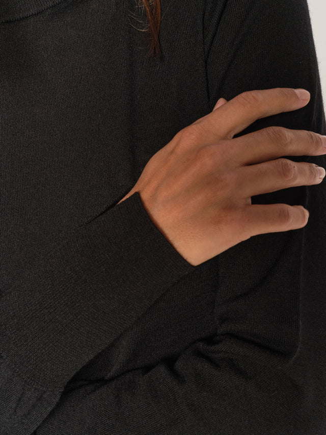 Mos Mosh Black Roll Neck Sweater