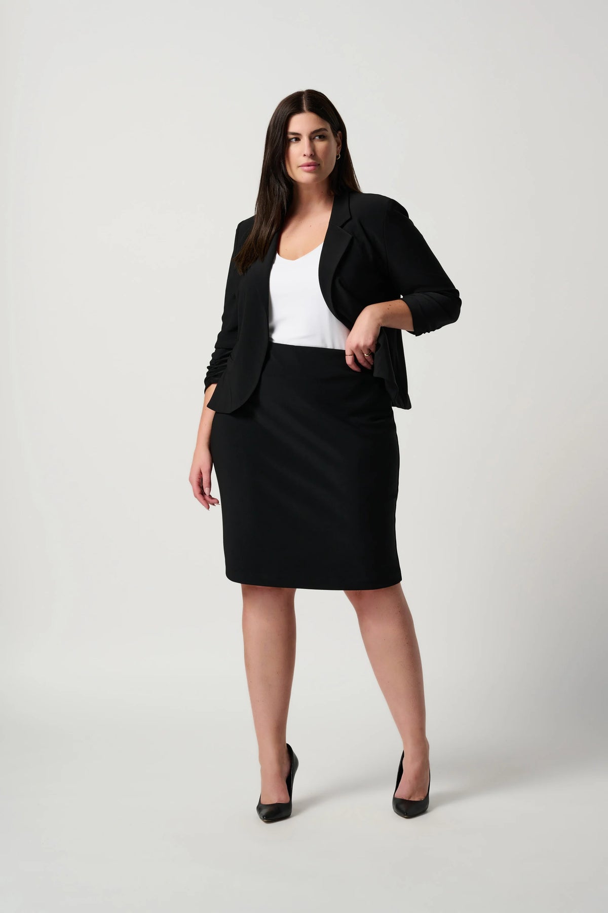 Joseph Ribkoff Black Classic Pencil Skirt